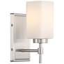 Possini Euro Salo 9 3/4" High Brushed Nickel Wall Sconce