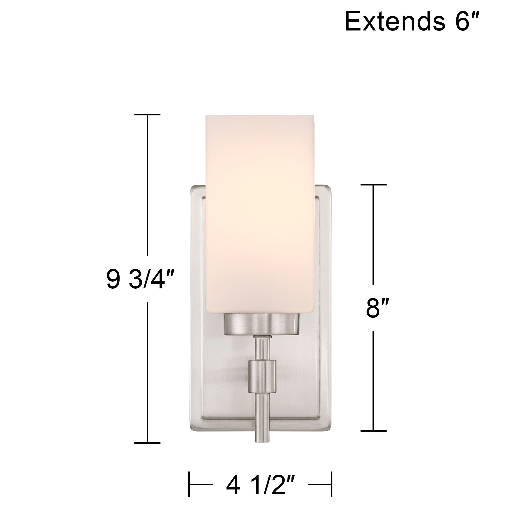Possini Euro Salo 9 3/4" High Brushed Nickel Wall Sconce