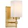 Possini Euro Salo 9 3/4" High Gold Wall Sconce