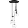 3_Possini Euro Samantha 19 1/2" Black and Orb Glass Multi-Light Pendant