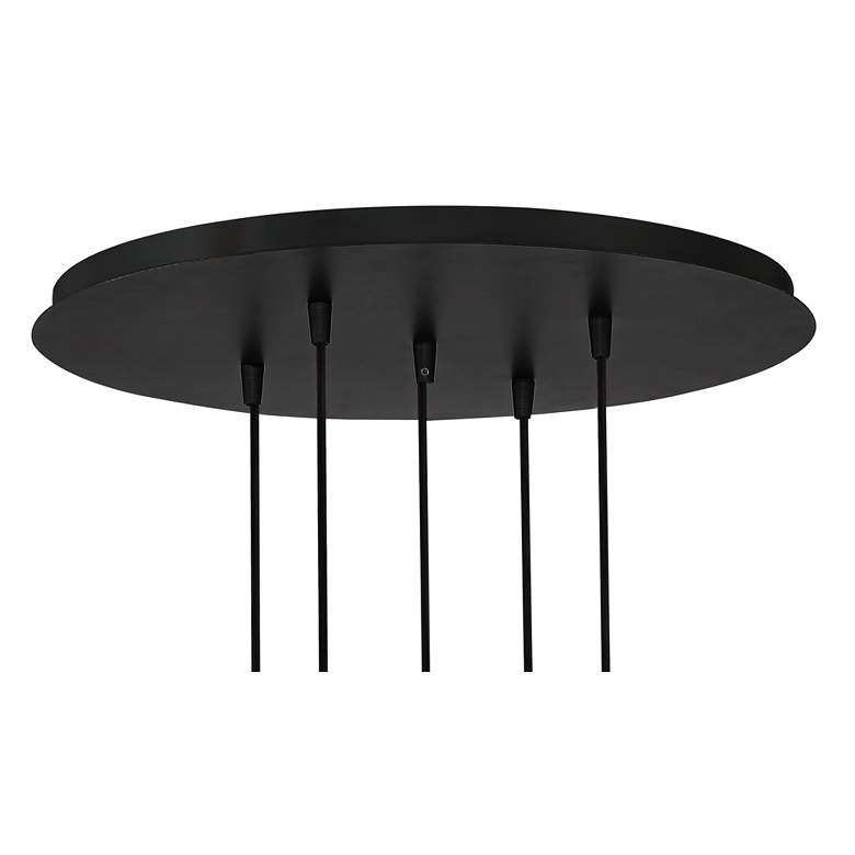 Image 6 Possini Euro Samantha 19 1/2" Black and Orb Glass Multi-Light Pendant more views