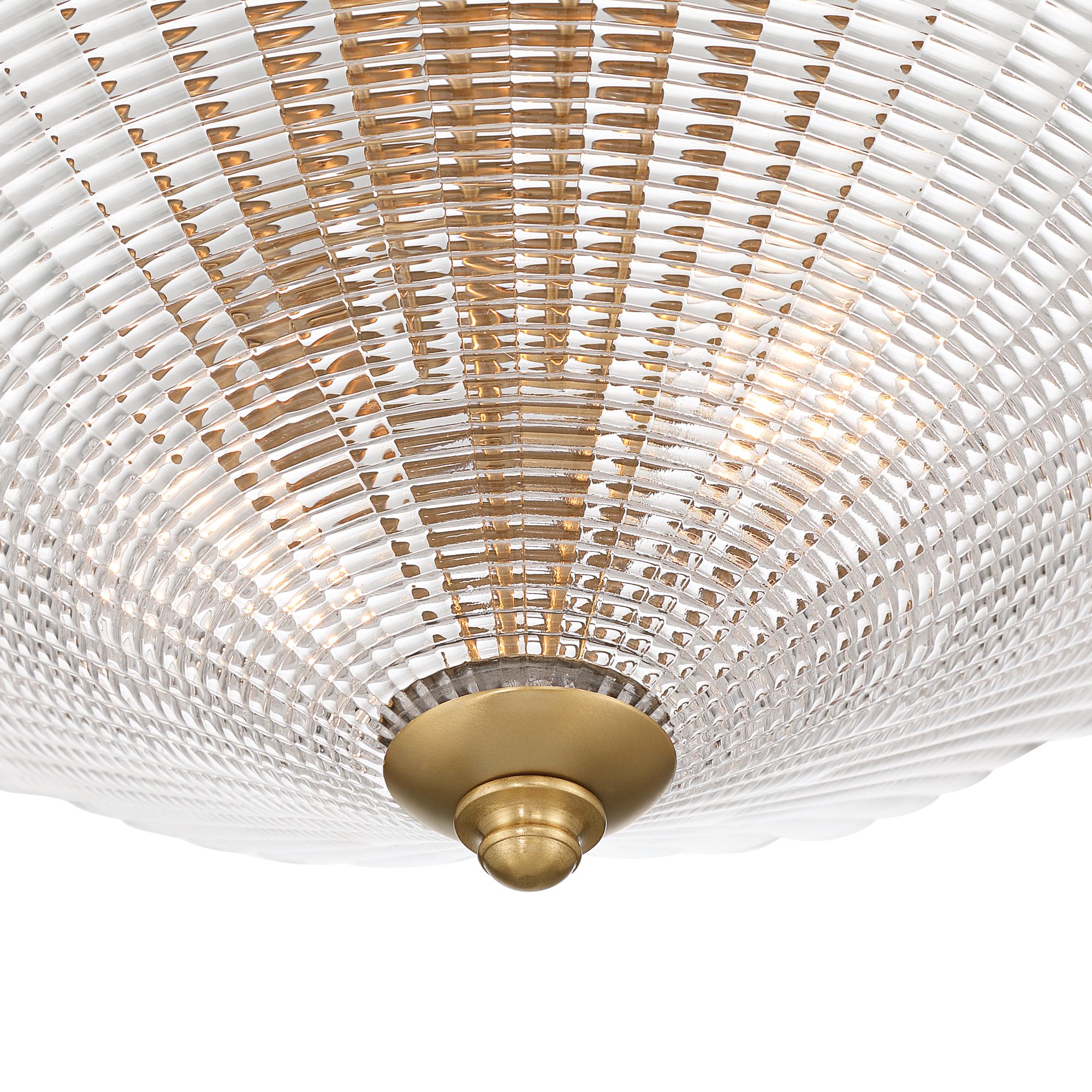 Image 4 Possini Euro Sambuco 17 1/2"W Warm Brass 2-Light Bowl Ceiling Light more views