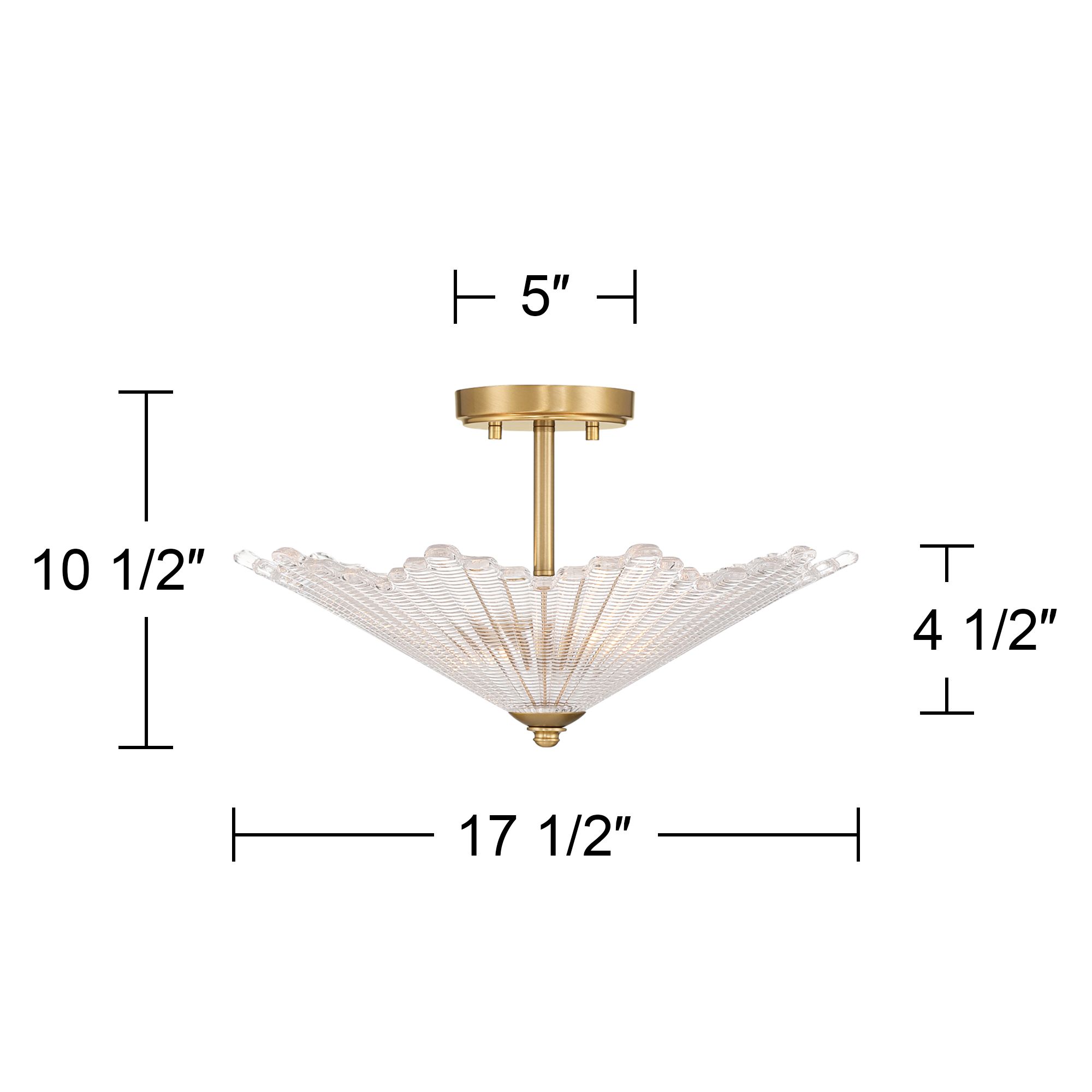 Watch A Video About the Possini Euro Sambuco Warm Brass 2 Light Bowl Ceiling Light