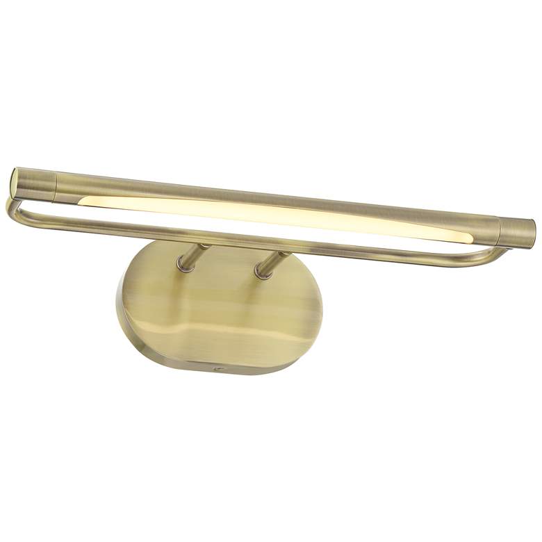 Image 3 Possini Euro Samuel 17" Wide Antique Brass LED Picture Light