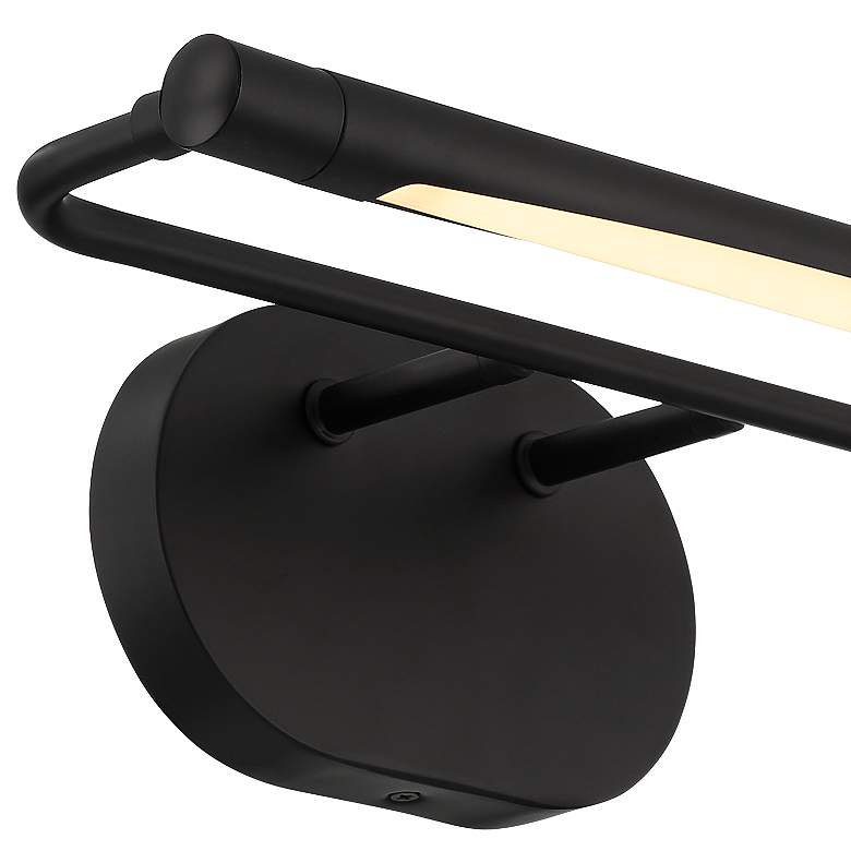 Image 3 Possini Euro Samuel 17" Wide Black LED Picture Light more views