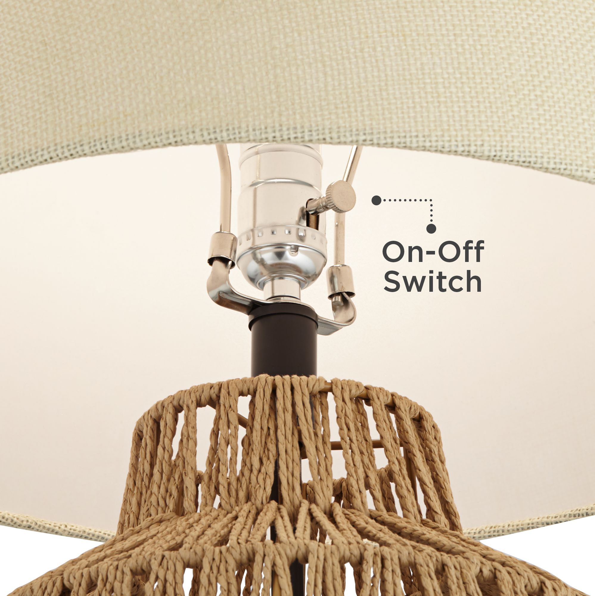 Image 5 Possini Euro San Carlos 27" Woven Wicker Coastal Modern Table Lamp more views