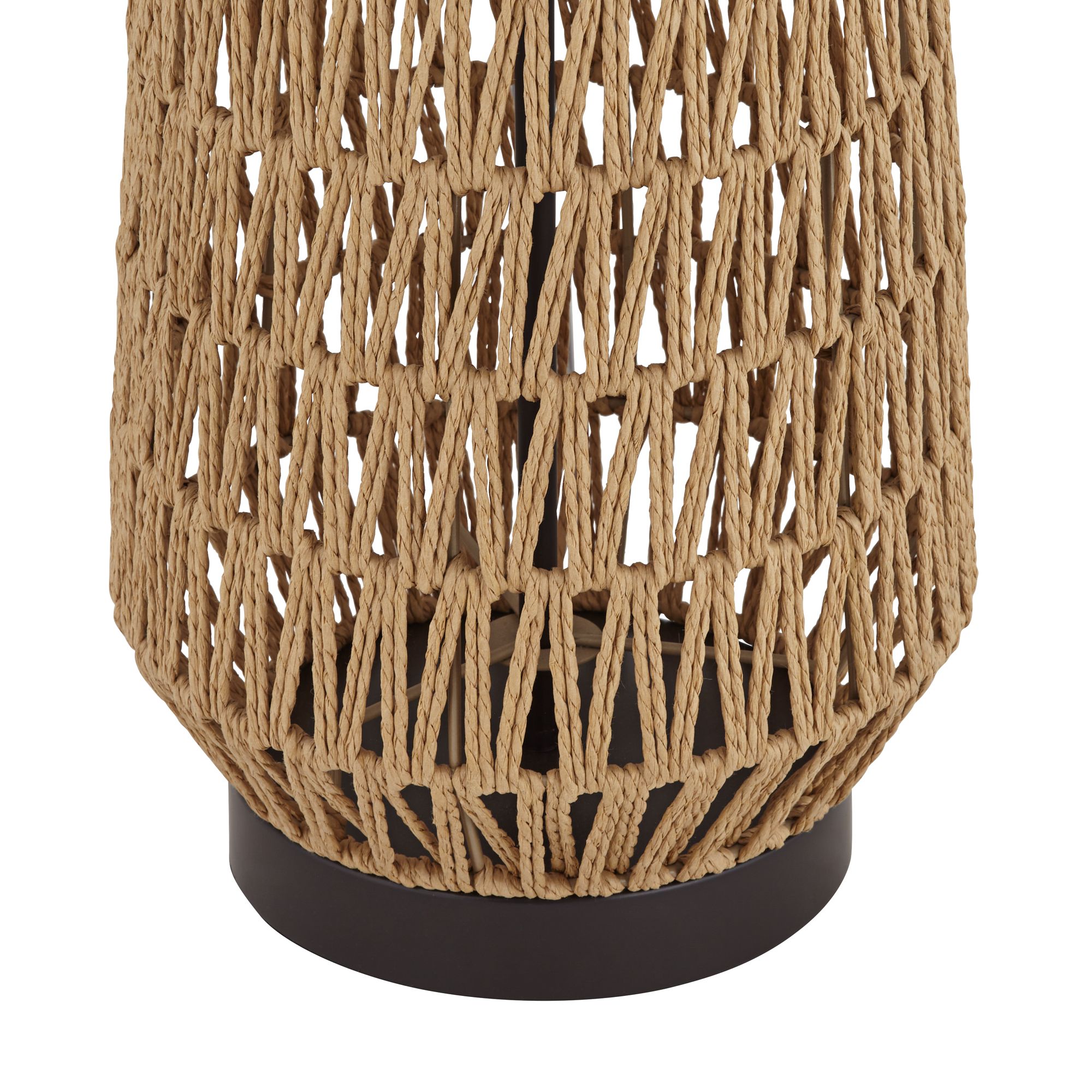 Possini Euro San Carlos 29" Modern Coastal Rattan Wicker Table Lamp in scene