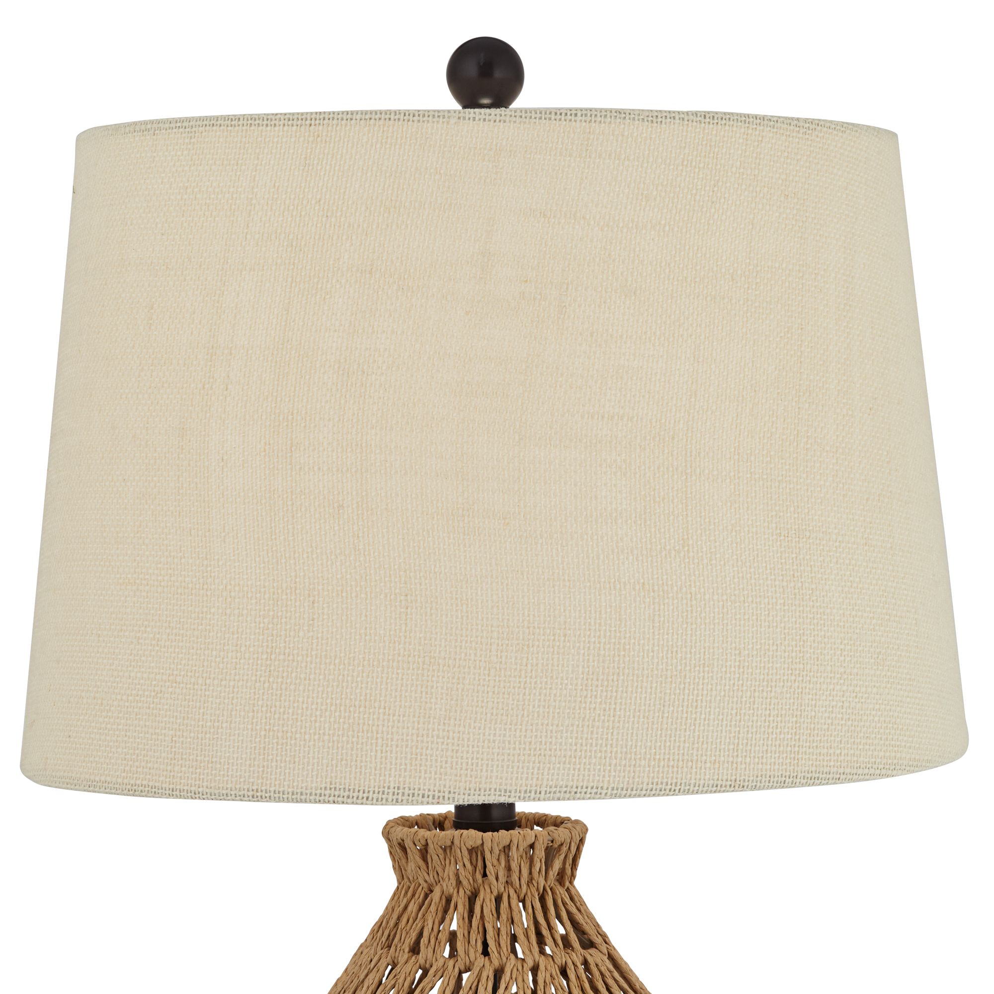 Image 4 Possini Euro San Carlos 29" Rattan Wicker Coastal Lamp with USB Dimmer more views
