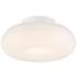 Possini Euro Sandringham 13 3/4" Sanded White Modern LED Ceiling Light