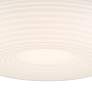 4_Possini Euro Sandringham 13 3/4" Sanded White Modern LED Ceiling Light more views