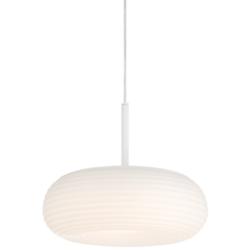 Possini Euro Sandringham 13 3/4" Sanded White Modern LED Pendant Light