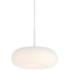 Possini Euro Sandringham 13 3/4" Sanded White Modern LED Pendant Light