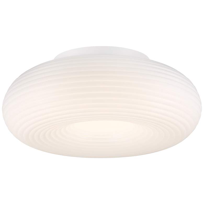 Image 2 Possini Euro Sandringham 19 3/4" Wide Modern White LED Ceiling Light