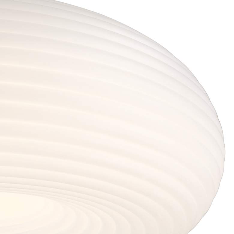 Image 3 Possini Euro Sandringham 19 3/4" Wide Modern White LED Ceiling Light more views