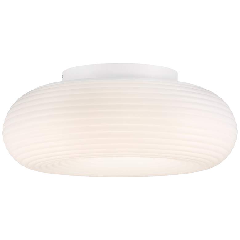 Image 5 Possini Euro Sandringham 19 3/4" Wide Modern White LED Ceiling Light more views