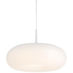 Possini Euro Sandringham 20" Sanded White Modern LED Pendant Light