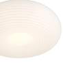 Thumbnail3 of Possini Euro Sandringham 20" Sanded White Modern LED Pendant Light more views