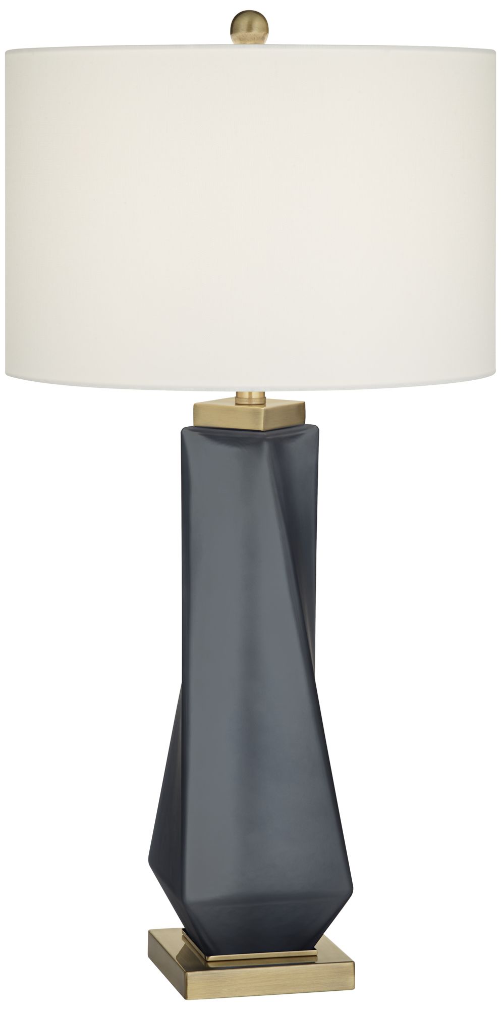 Image 2 Possini Euro Sarah 32" Modern Twist Art Glass Table Lamp