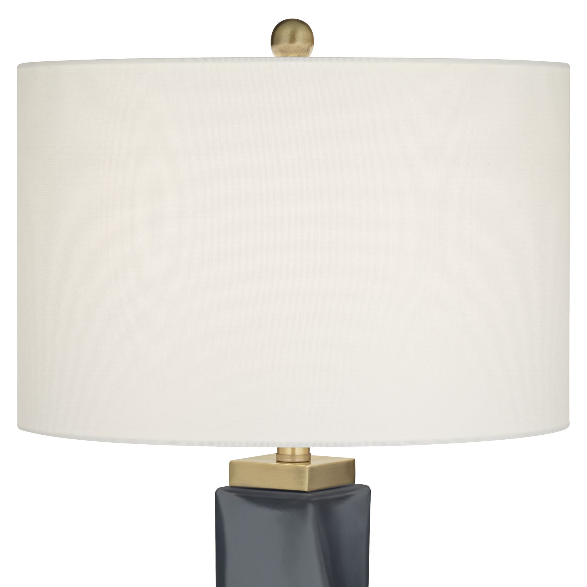 Image 4 Possini Euro Sarah 32" Modern Twist Art Glass Table Lamp more views