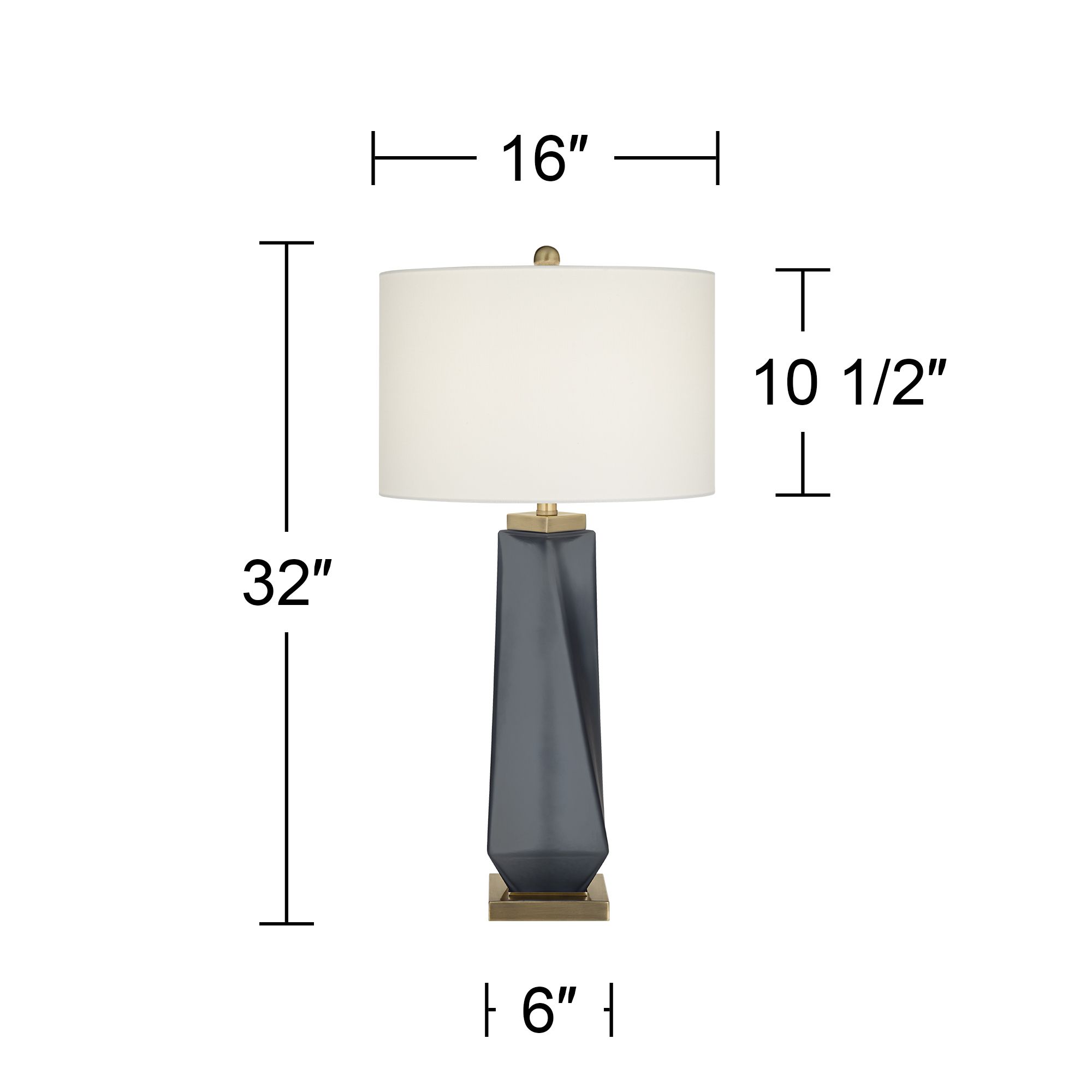 Possini Euro Sarah 32" Modern Twist Art Glass Table Lamp