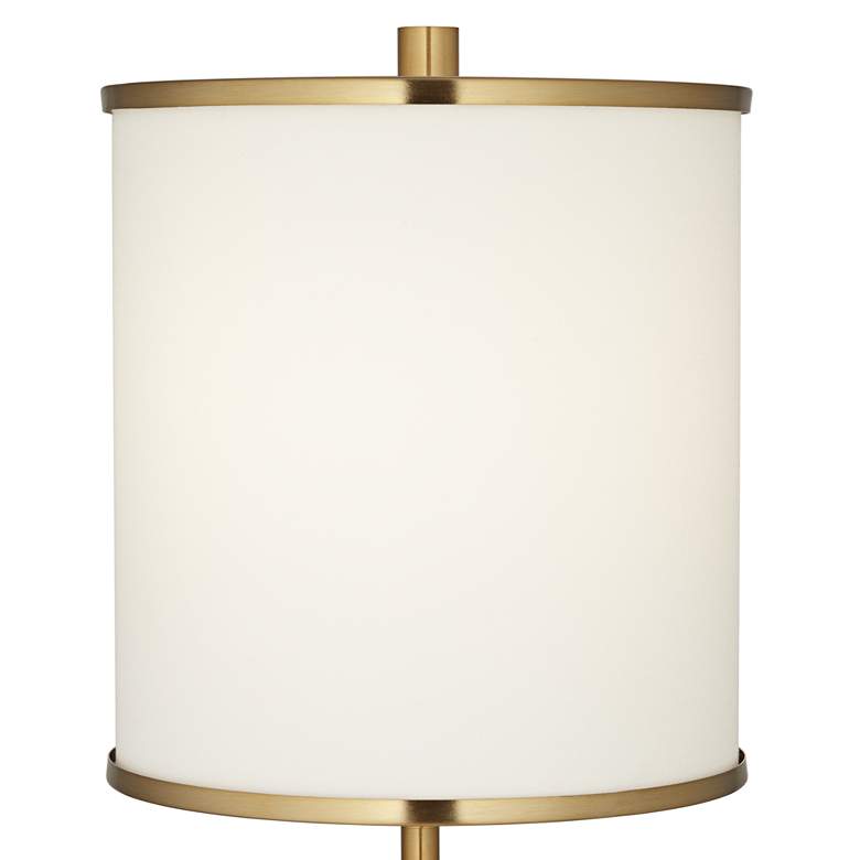Image 4 Possini Euro Sarah 34 1/2" High Gold and Marble Buffet Table Lamp more views