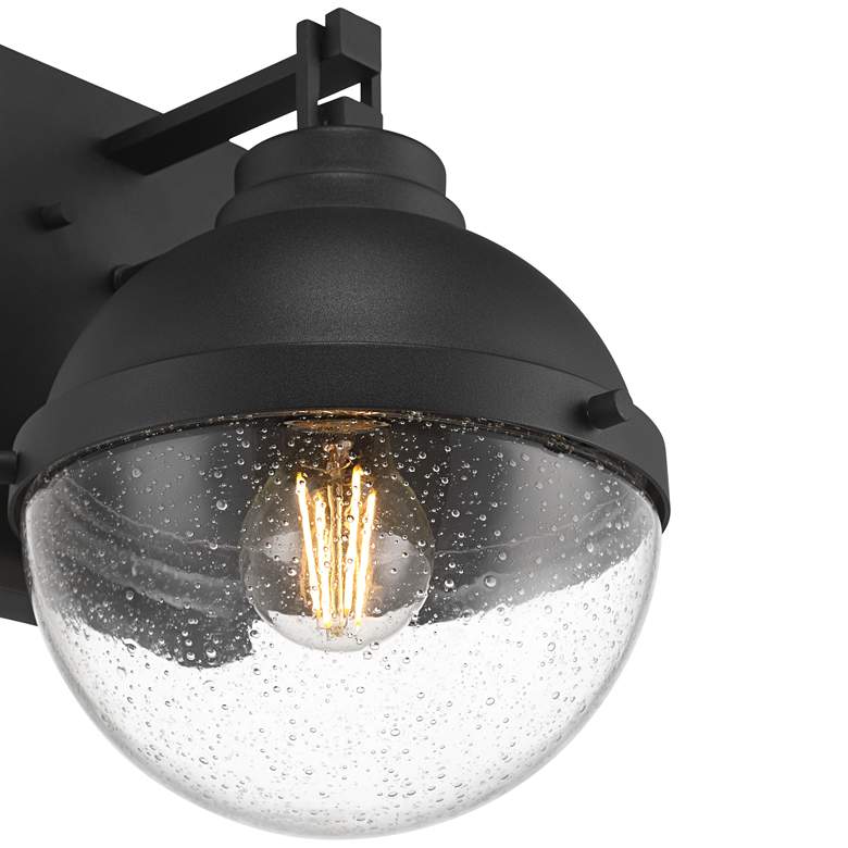Image 3 Possini Euro Sargasso 11" Black Marine Outdoor Wall Light Set of 2 more views