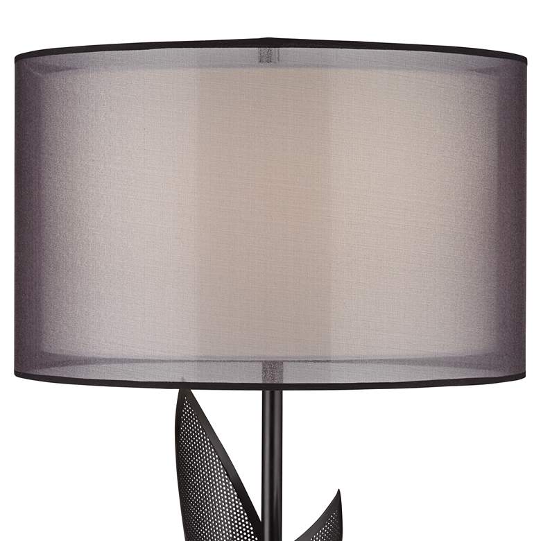 Image 4 Possini Euro Sasha 31 1/2" Double Shade Black Marble Sculpture Lamp more views