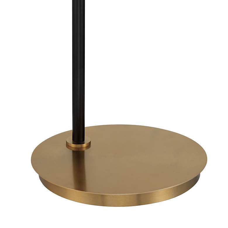 Image 5 Possini Euro Sausalito 67" Downbridge Black and Warm Gold Floor Lamp more views