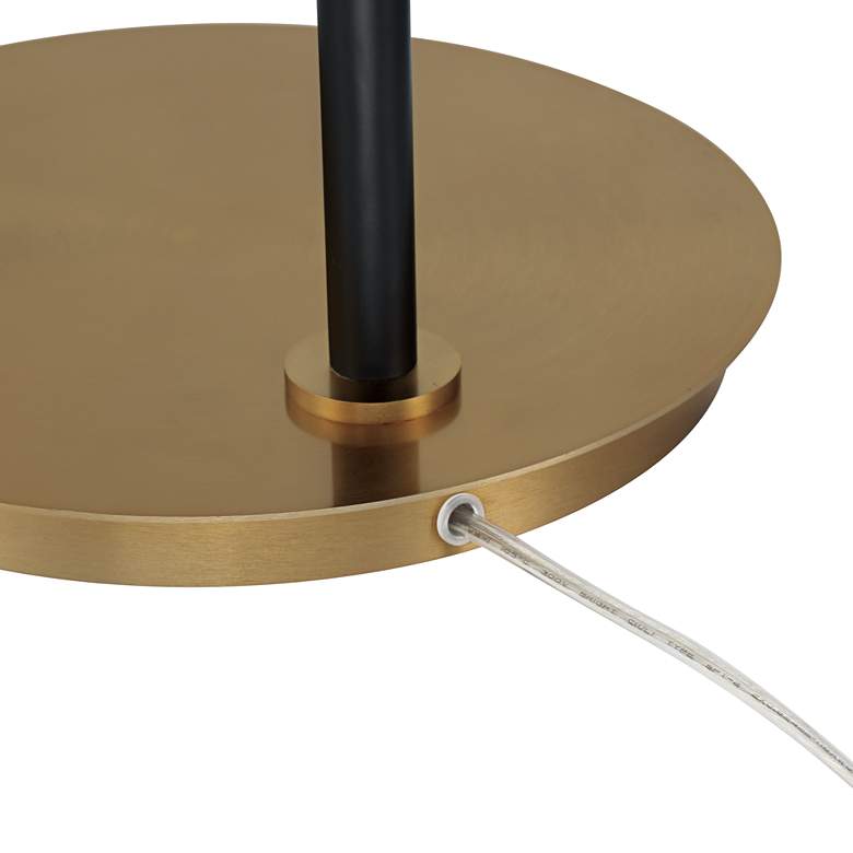 Image 6 Possini Euro Sausalito 67" Downbridge Black and Warm Gold Floor Lamp more views