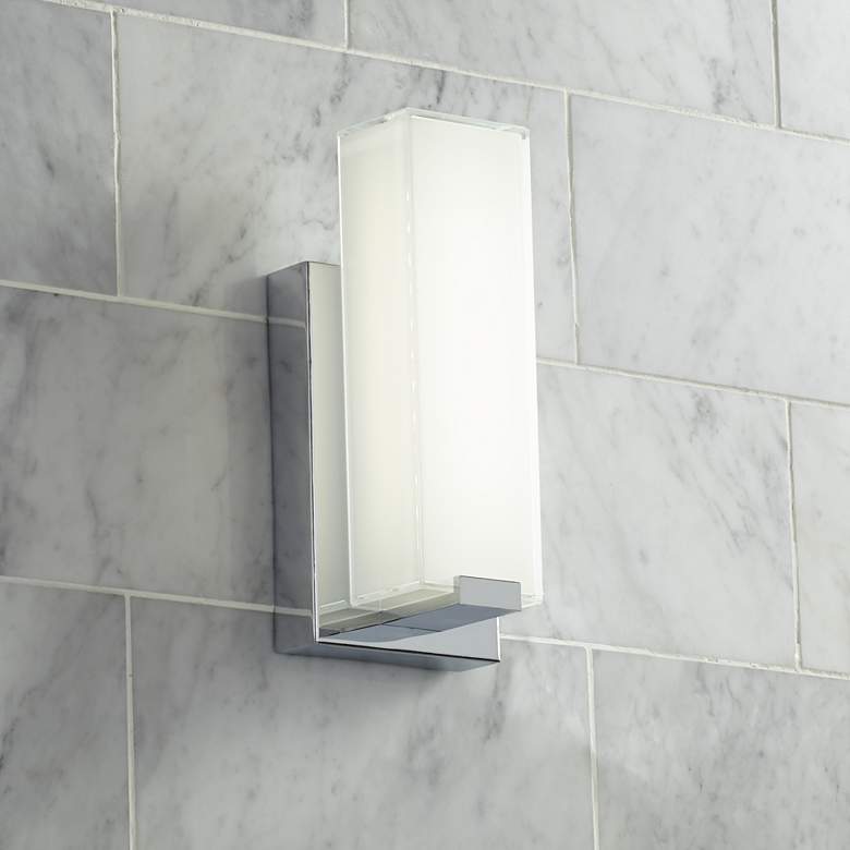 Image 1 Possini Euro Savona 10 3/4" High Chrome LED Wall Sconce