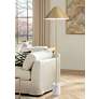 Thumbnail2 of Possini Euro Scava 61 1/2" High Antique Brass and Marble Floor Lamp