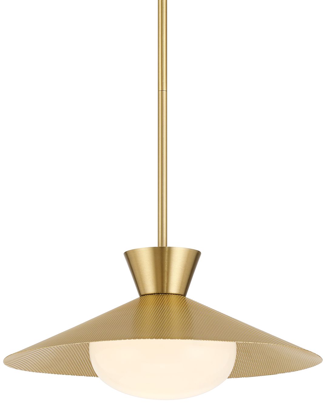 Image 2 Possini Euro Scherer 16" Wide Antique Brass Pendant Light