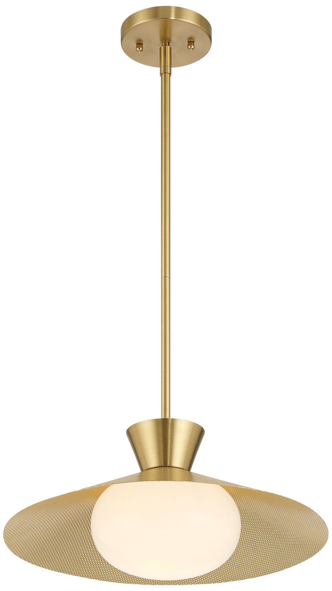 Image 7 Possini Euro Scherer 16" Wide Antique Brass Pendant Light more views