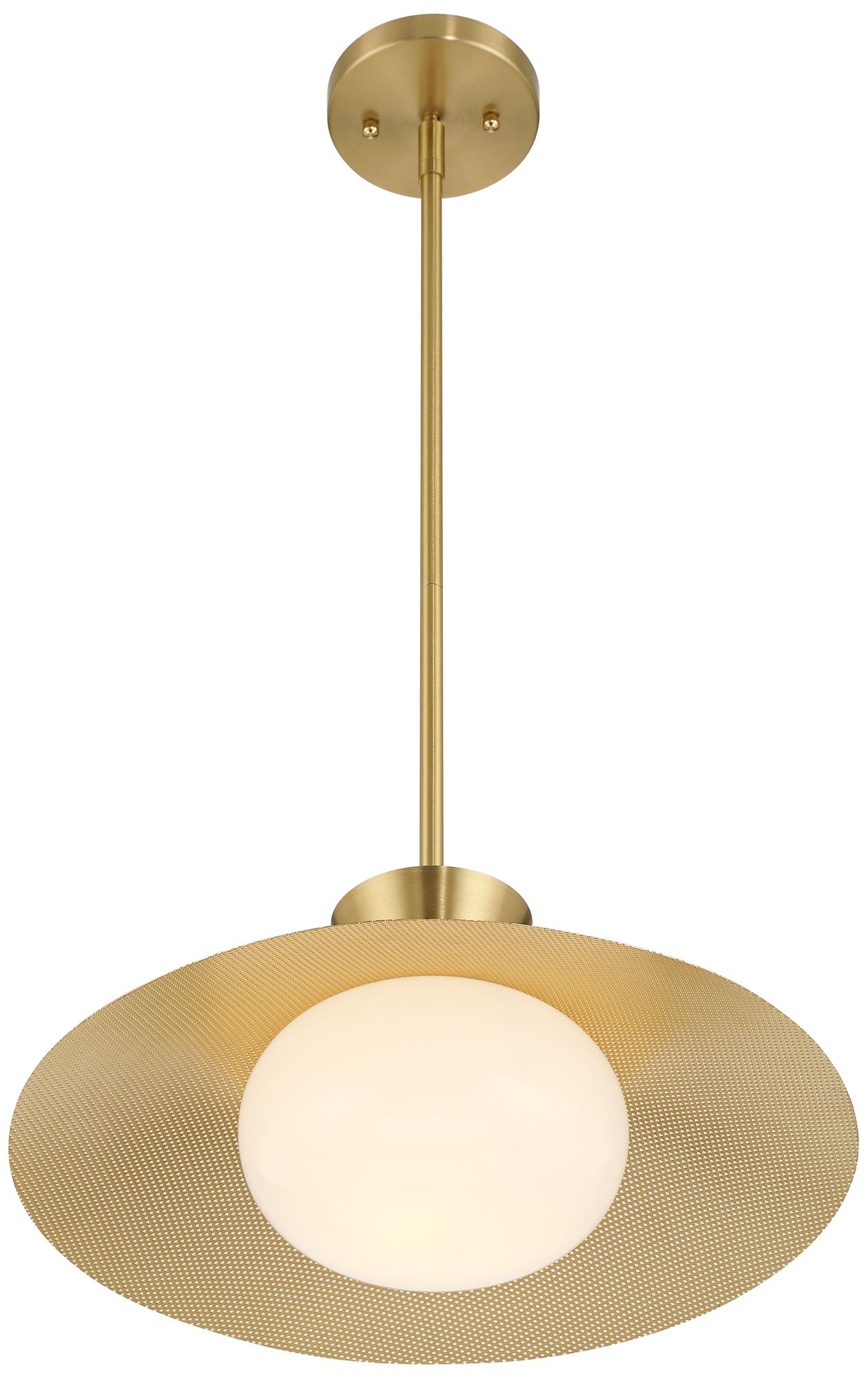 Possini Euro Scherer 16" Wide Antique Brass Pendant Light