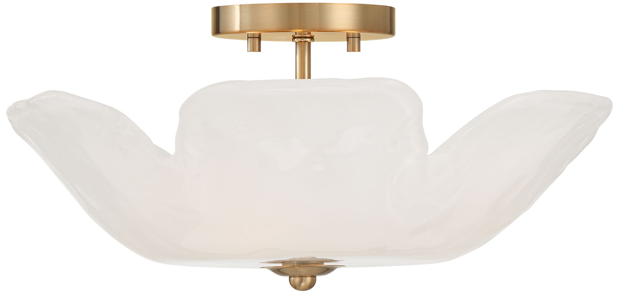 Image 4 Possini Euro Scipio 18" Wide Soft Gold and Glass 4-Light Ceiling Light more views