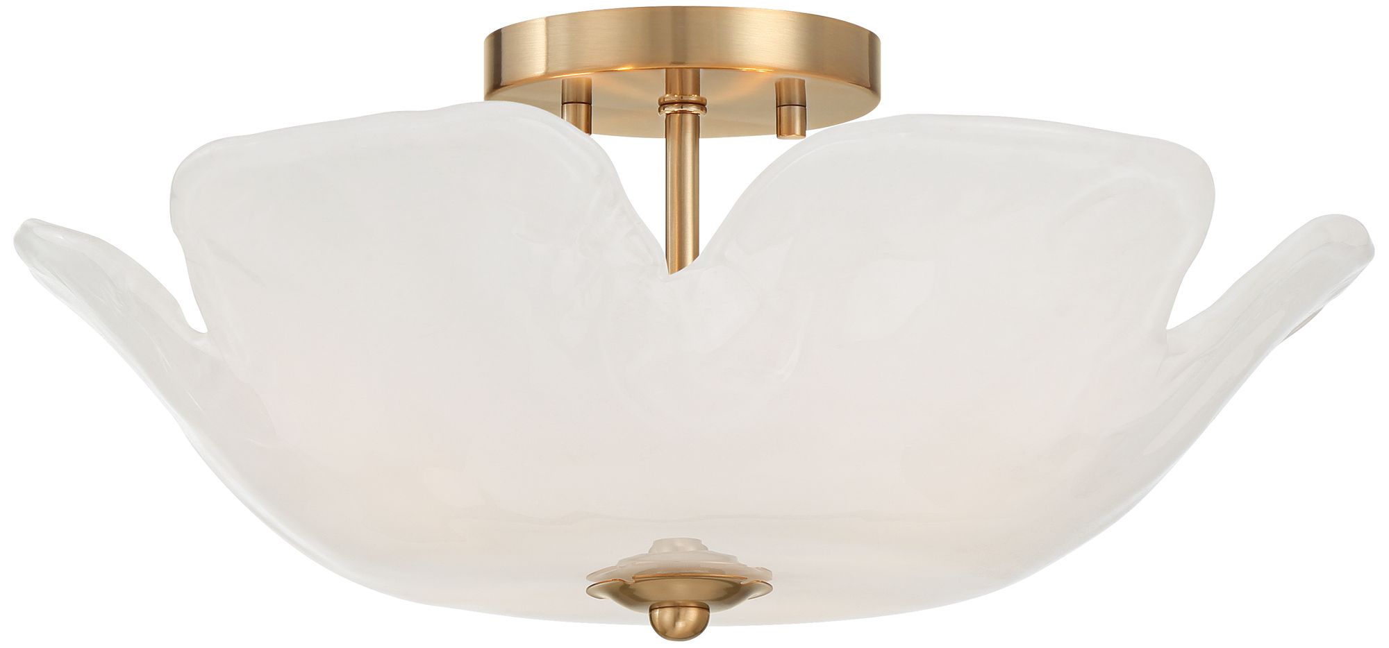 Image 5 Possini Euro Scipio 18" Wide Soft Gold and Glass 4-Light Ceiling Light more views