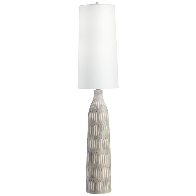 Image 3 Possini Euro Scribe 66 1/2" Faux Wood Organic Modern Floor Lamp