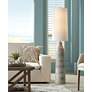 2_Possini Euro Scribe 66 1/2" Faux Wood Organic Modern Floor Lamp