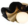 3_Possini Euro Sedna 18"W Black and Warm Gold Ceiling Light more views