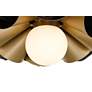 4_Possini Euro Sedna 18"W Black and Warm Gold Ceiling Light more views