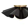 5_Possini Euro Sedna 18"W Black and Warm Gold Ceiling Light more views