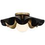 6_Possini Euro Sedna 18"W Black and Warm Gold Ceiling Light more views