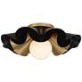 7_Possini Euro Sedna 18"W Black and Warm Gold Ceiling Light more views