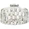 Possini Euro Selena 16" Wide Crystal Drum Ceiling Light