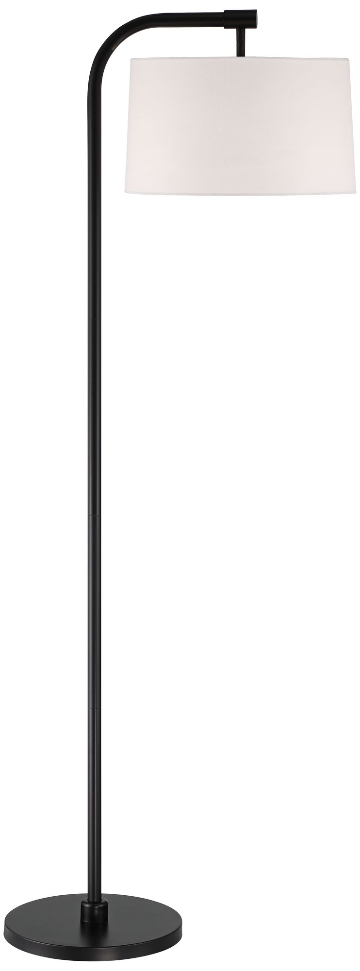 Image 2 Possini Euro Serra 64" Black Chairside Arc Offset Arm Floor Lamp