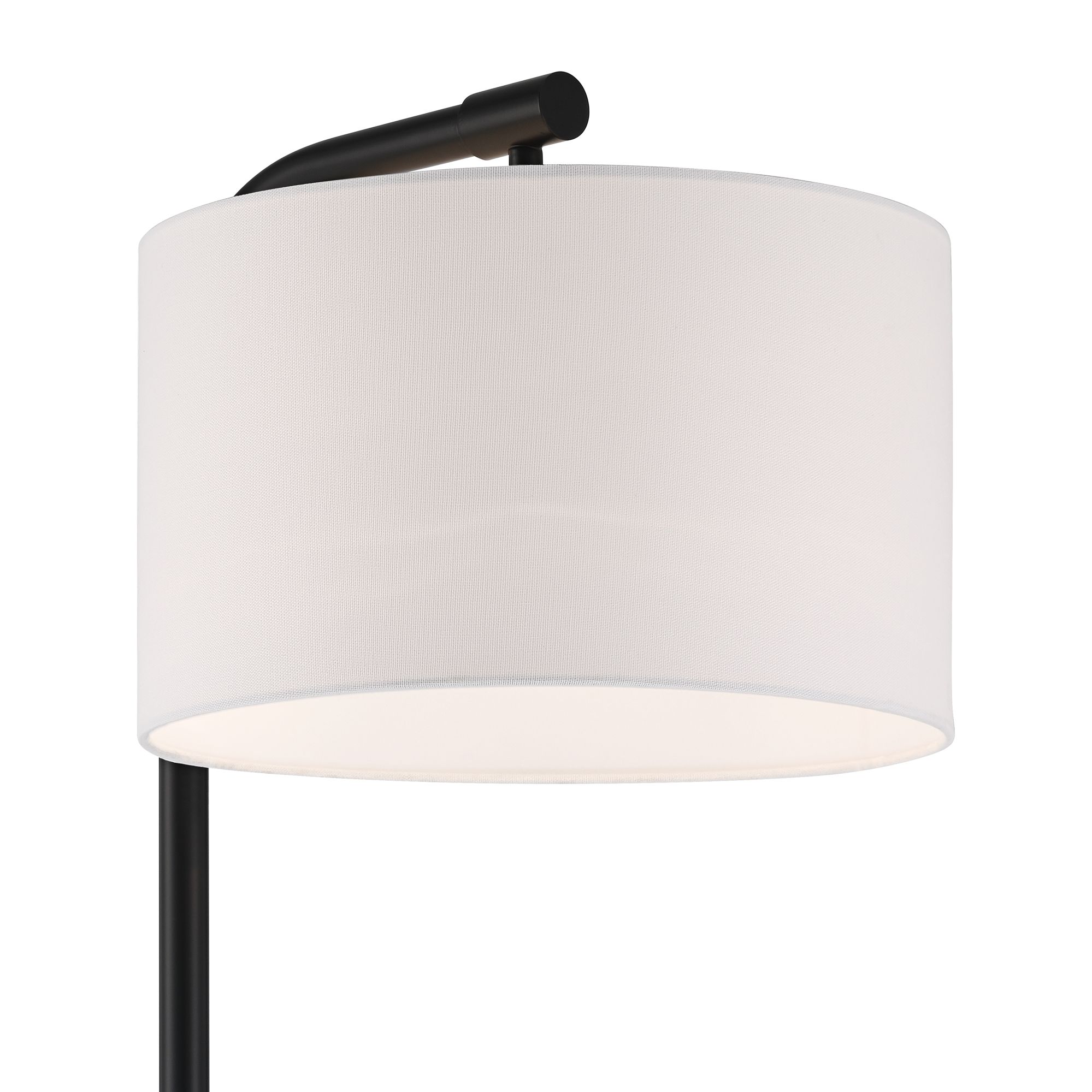 Image 3 Possini Euro Serra 64" Black Chairside Arc Offset Arm Floor Lamp more views