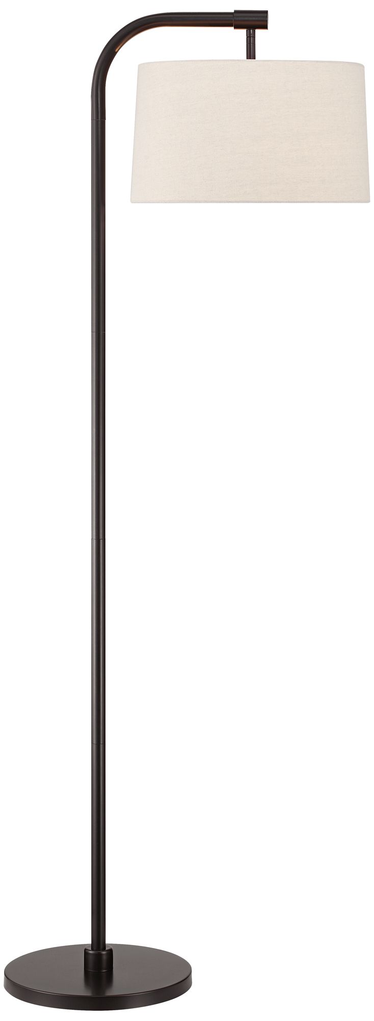 Image 2 Possini Euro Serra 64" Dark Bronze Chairside Arc Offset Arm Floor Lamp