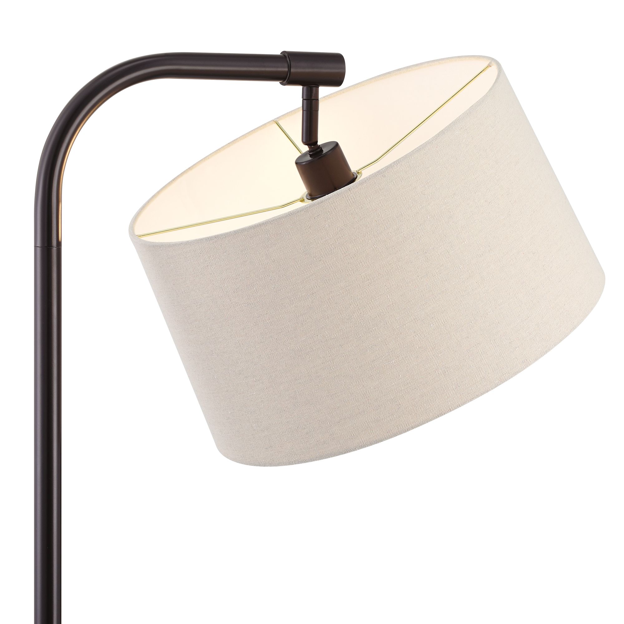 Image 4 Possini Euro Serra 64" Dark Bronze Chairside Arc Offset Arm Floor Lamp more views