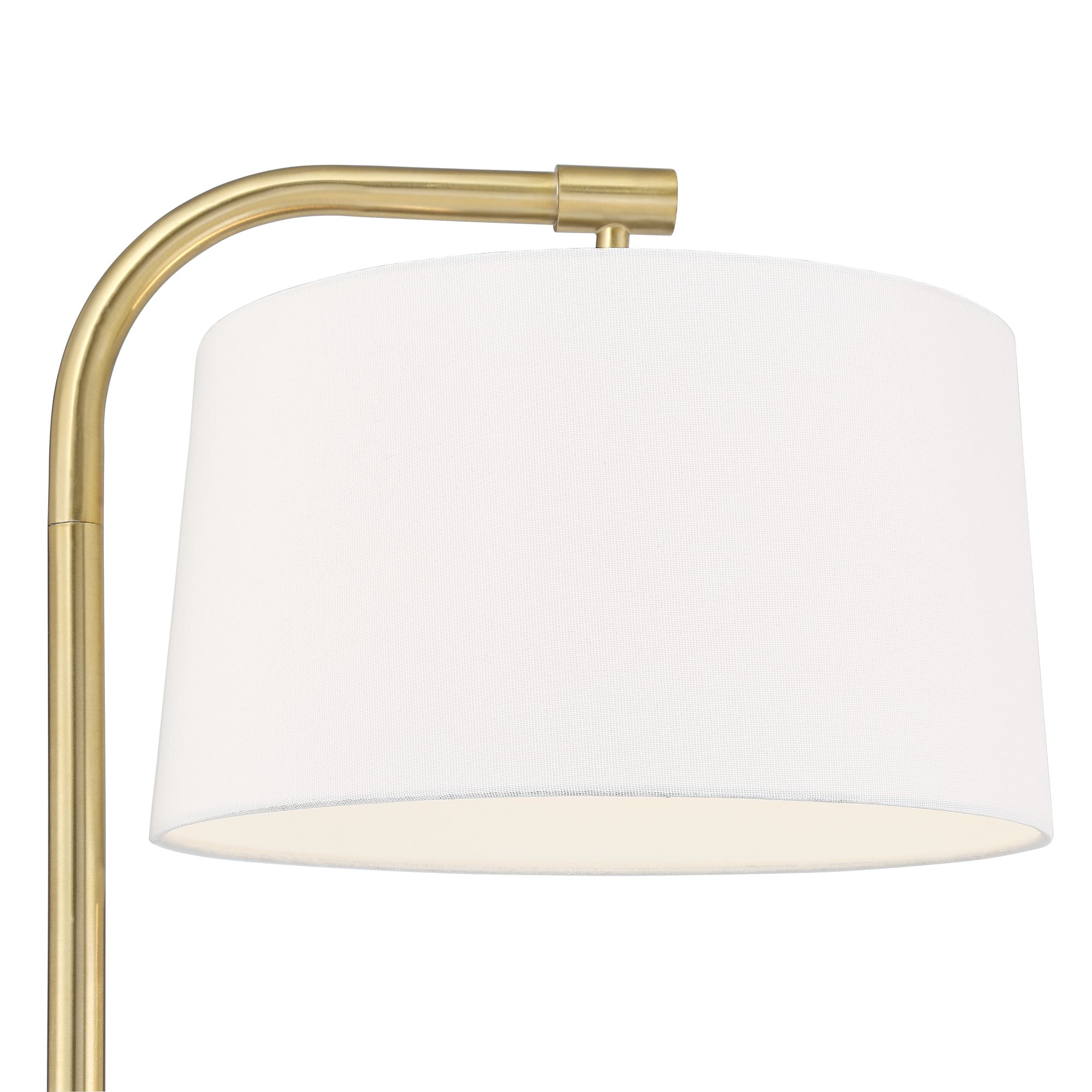 Image 4 Possini Euro Serra 64" Warm Gold Chairside Arc Offset Arm Floor Lamp more views