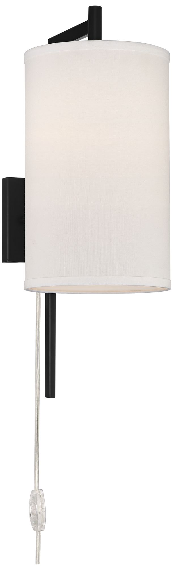 Image 5 Possini Euro Serrano Modern Drum Plug-In Wall Lamps Set of 2 more views